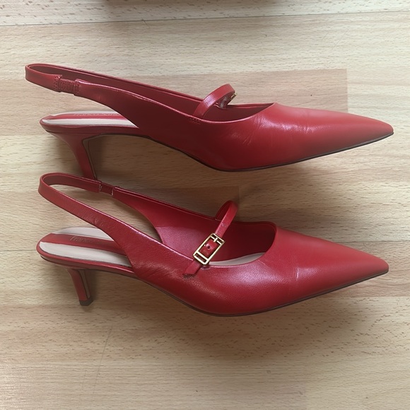 Franco Sarto Khloe Pointed Toe Slingback Kitten Heels 8.5 NWT - Picture 2 of 5